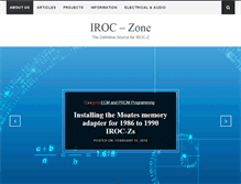 Tablet Screenshot of iroczone.com